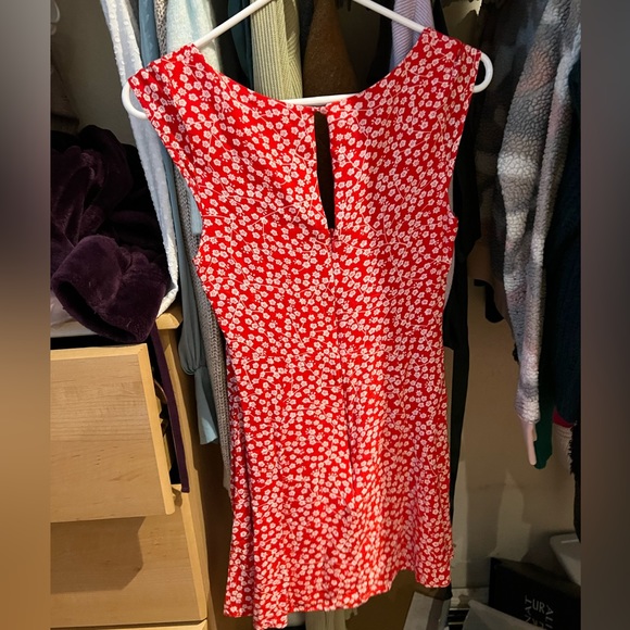 Mini floral red dress from Sundae Muse. - Picture 2 of 2